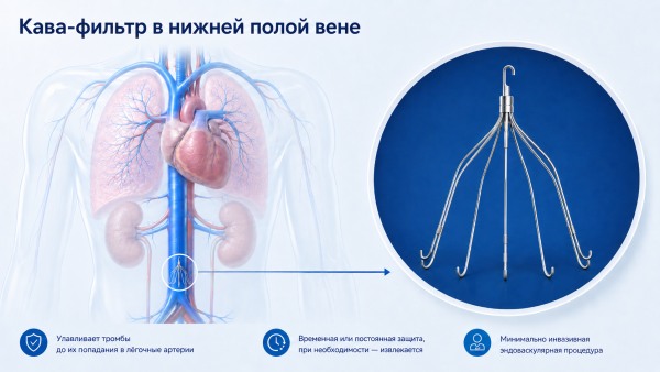 Имплантация кава-фильтра