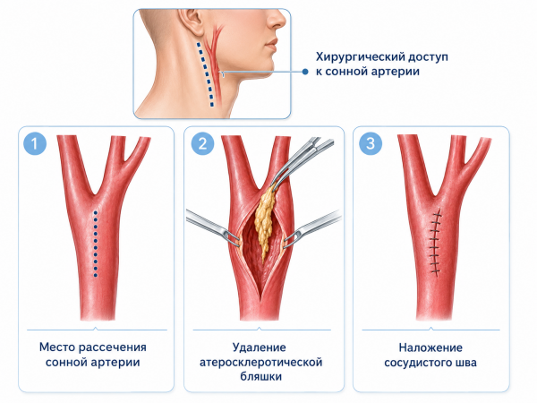 Показания к каротидной эндартерэктомии